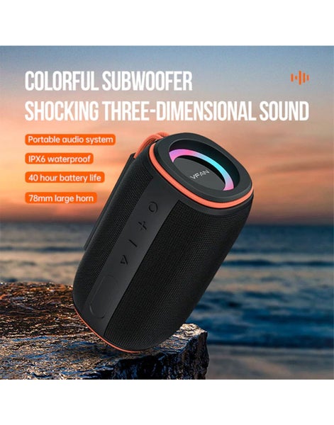 VFAN Deep Bass Bluetooth Speaker With Strap (BS07)