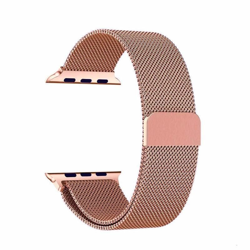 Stainless Steel Magnetic Watch Strap 42 / 44 / 45 / 49mm – Pink