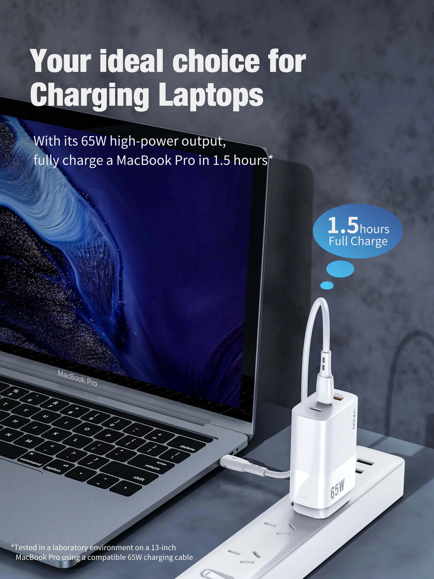 Fast Charger adapter VFAN 65Watts