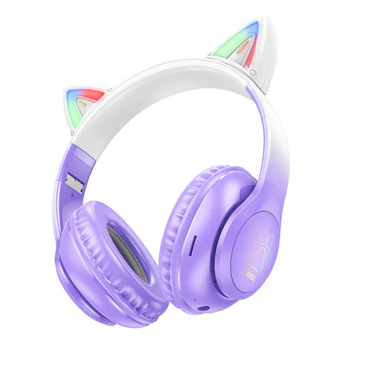 Hoco W42 Wireless Purple  LED Light Bluetooth Headphone
