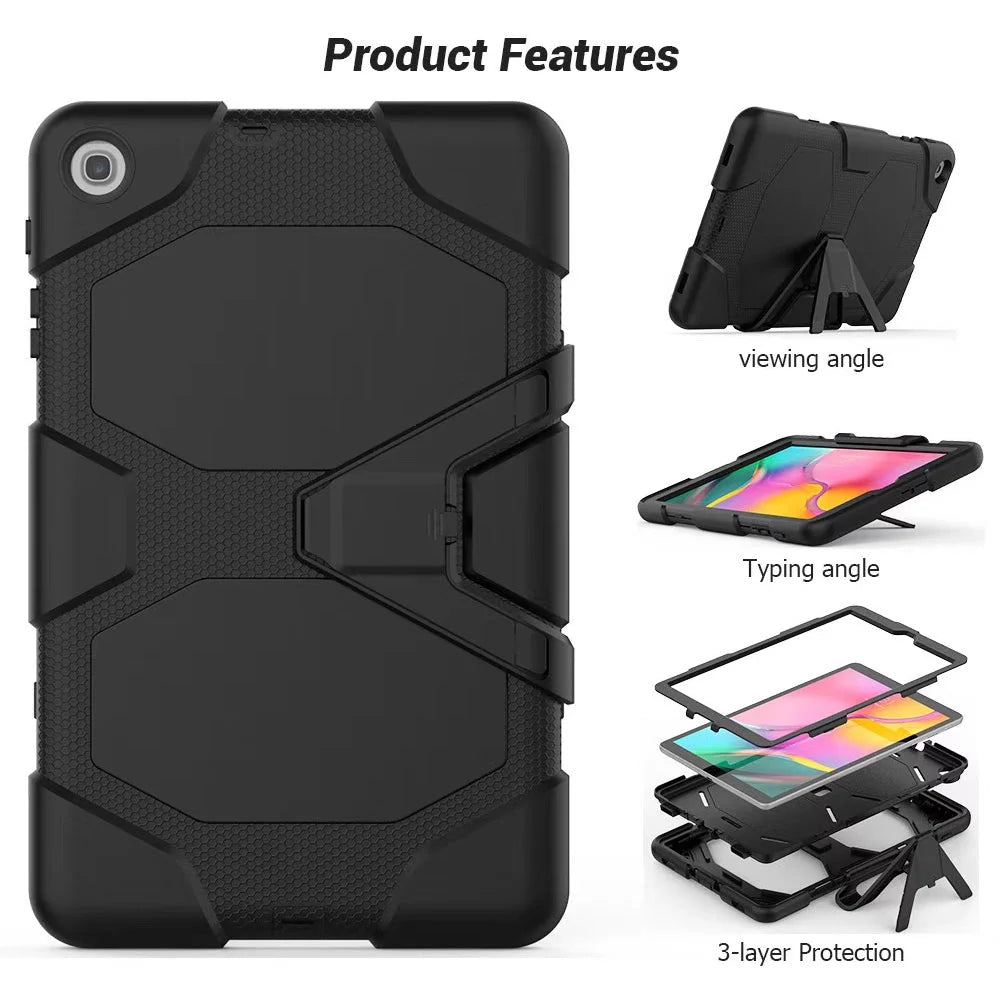 Shock Proof Hard Case for Samsung Tablet A9 Plus /A11 plus - Black
