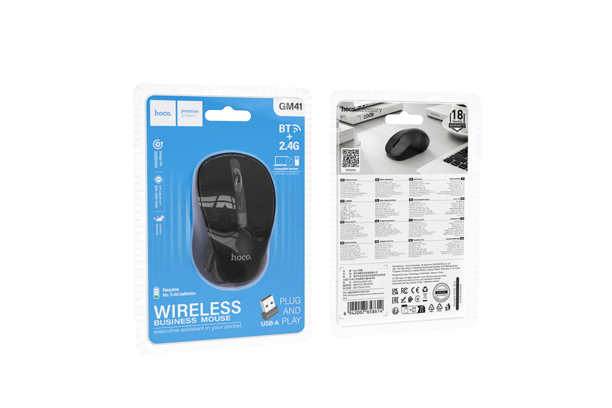 Hoco GM41 Wireless Mouse (Dual Mode)