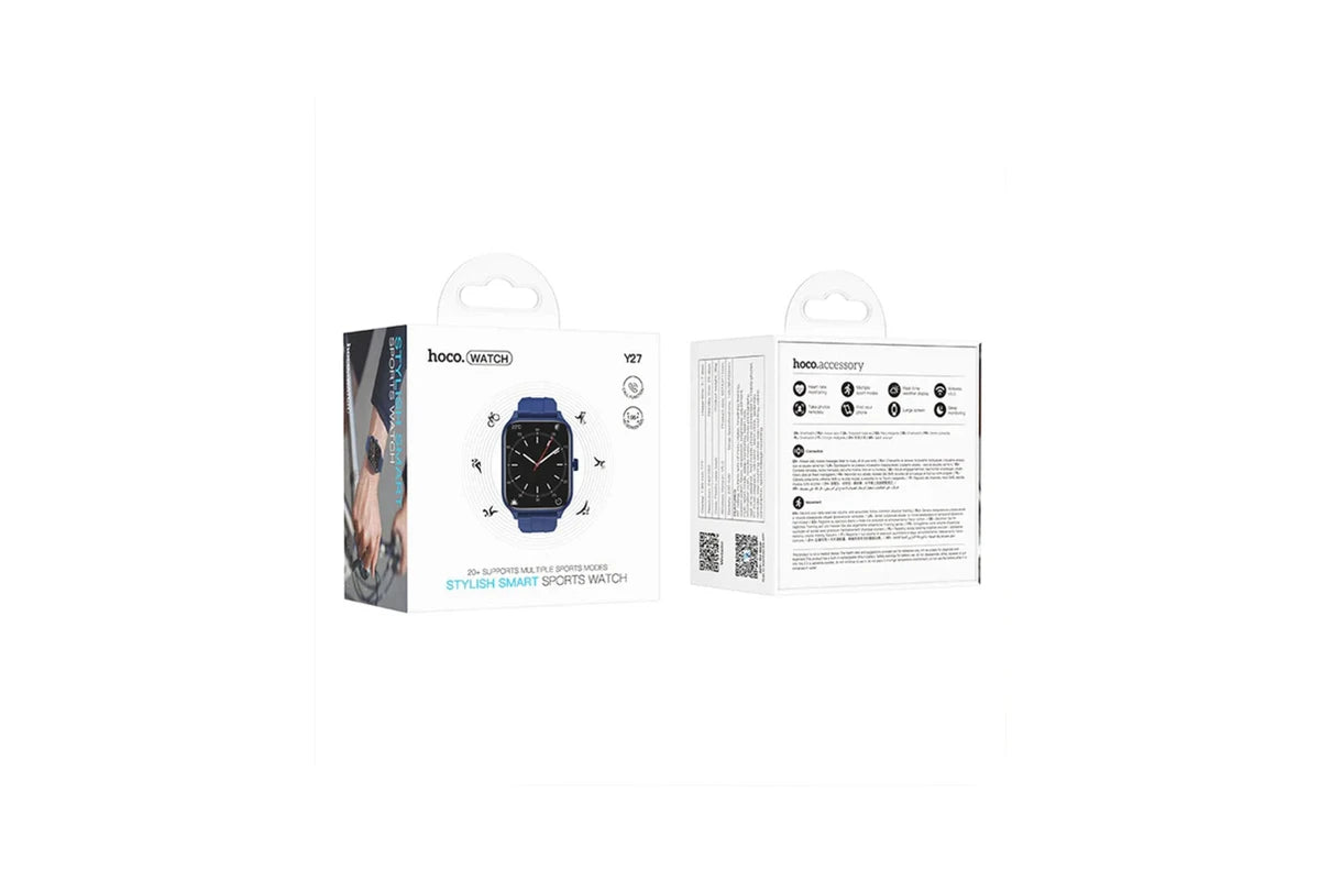 Hoco Smart Watch With Calling Feature Y27 Blue Brand New