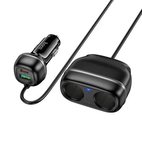 Fast Car Charger w/2 Cigarette Lighter Hub up to 240W (Z59)