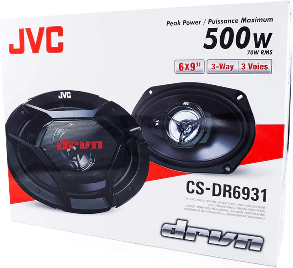 JVC CS-DR6931 6X9 3 Way Coaxial Speakers Brand New