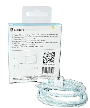 Max Guard 60W Series Type-C To Type-C Cable MC01H Blue