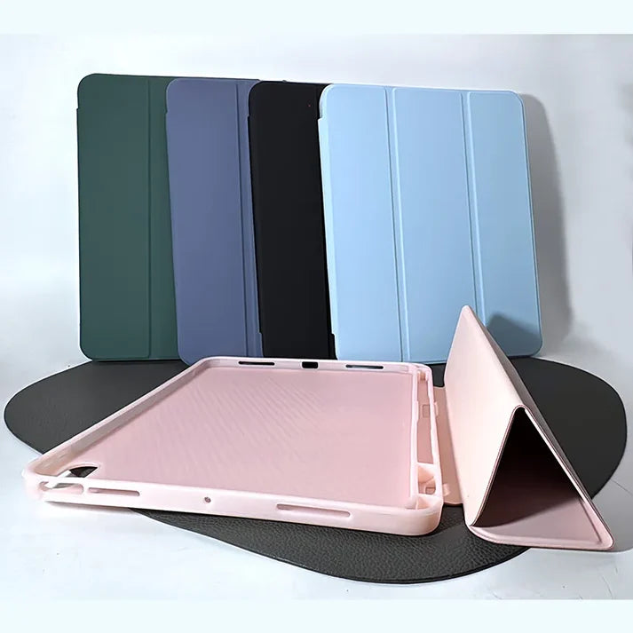 Apple iPad 5, iPad 6, iPad pro 9.7, iPad Air 1,2 SnapFold Jelly Case with Penslot Skyblue