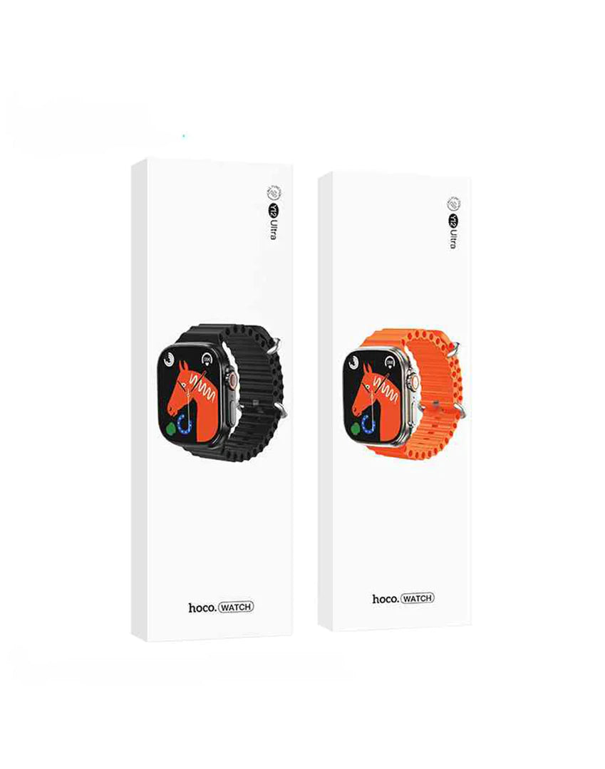 Hoco Y12 SmartWatch Orange Aluminum Orange Silicone