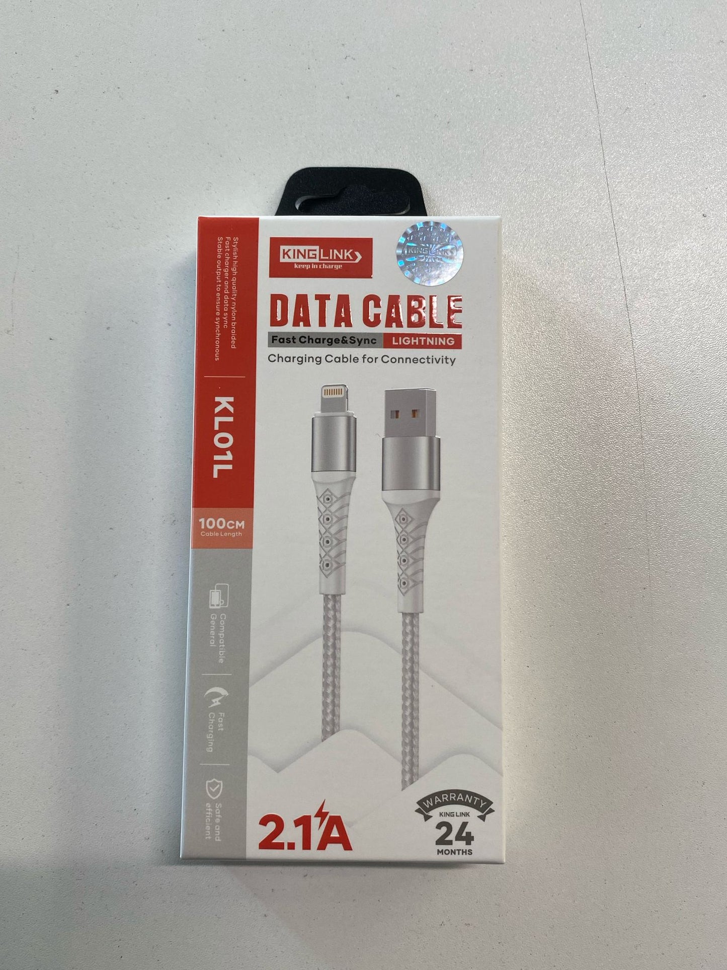 Fast Charging cable USB to Lightning (2.1A)