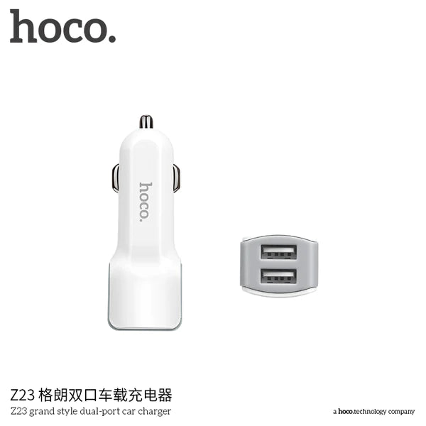 Brand New Usb Car Charger 2 Port Hoco