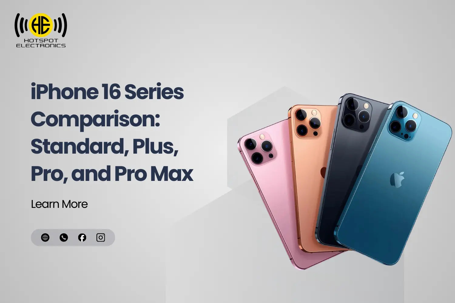 iPhone 16 Series Comparison: Plus, Pro, and Pro Max – Hotspot Electronics