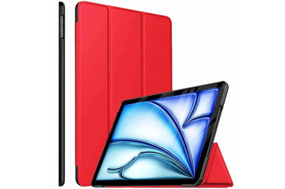Apple iPad 7, iPad 8, iPad 9, Air 3 Leather Folio Case Red 10.2 inch