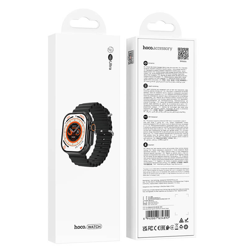 Hoco Y23 Ultra Smart Sports Watch  iOS/Android Bluetooth Calls  Brand New