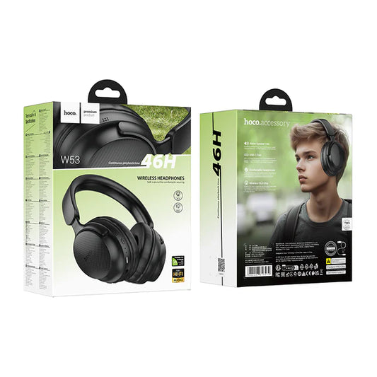Hoco Premium Bluetooth Headset (Brand New) W53 Black