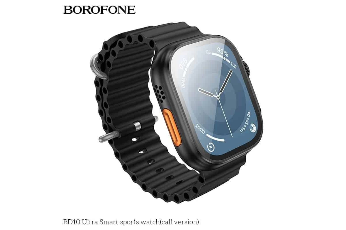Smart Watch Borofone BD10 ultra With Call Feature - Black
