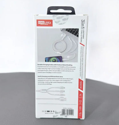 Fast Charging cable 3 in 1 (3A)