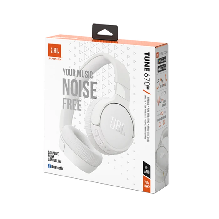 JBL Tune 670NC wireless headphones White - Brand new