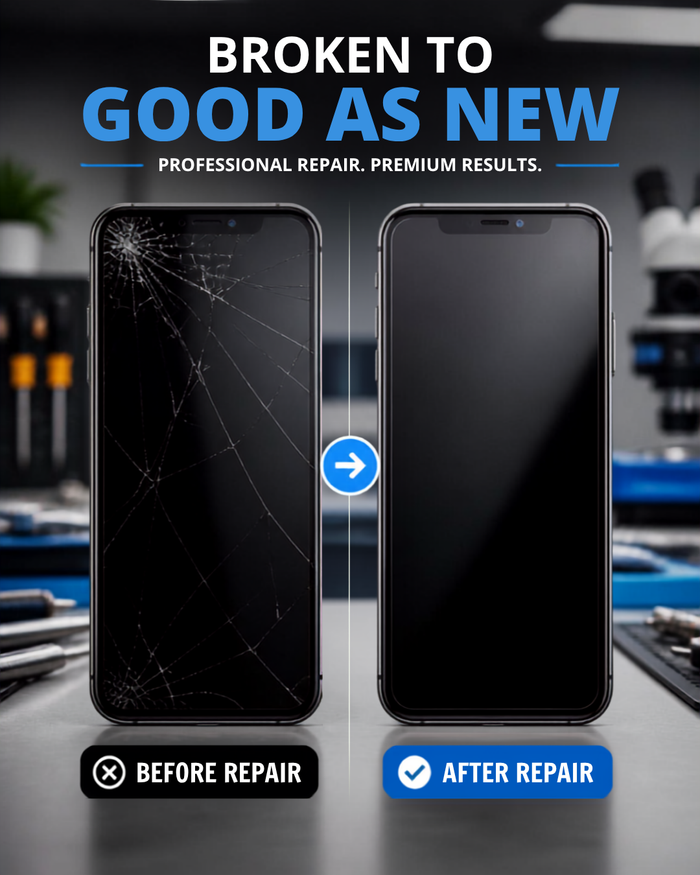 Phone before repair