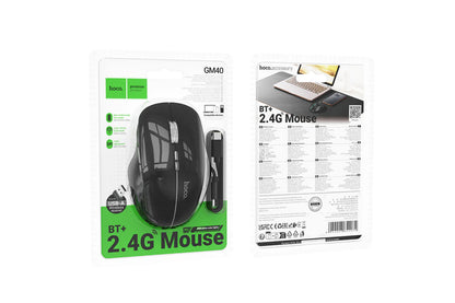 Hoco GM40 Wireless Mouse (Dual Mode – Bluetooth + 2.4G)
