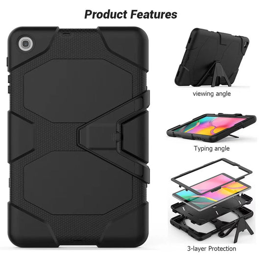 Shock Proof Hard Case for Samsung Tablet A9 Plus /A11 plus - Black