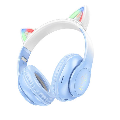 Hoco W42 Wireless Blue LED Light Bluetooth Headphone