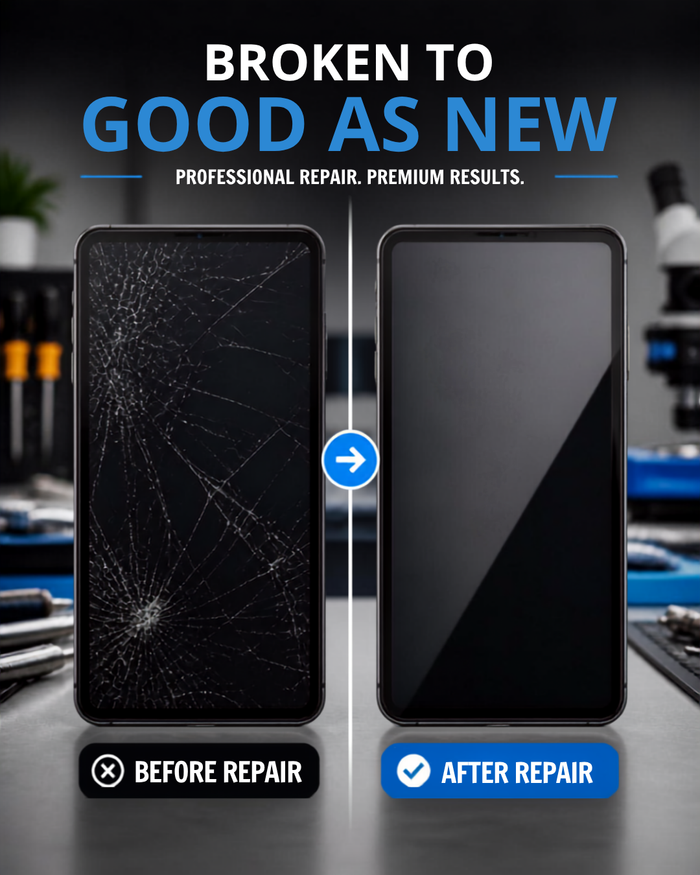 Phone after repair