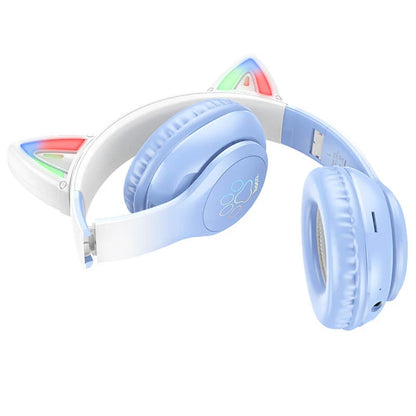 Hoco W42 Wireless Blue LED Light Bluetooth Headphone