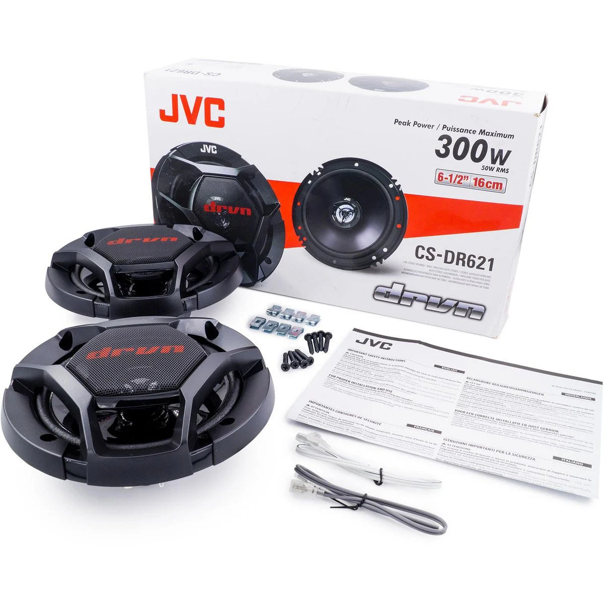 JVC 6.5 Inch 2-Way Car Speakers - CS-DR621