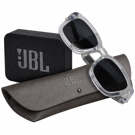 JBL Go Essential + JBL Soundgear Frames – Ultimate Audio Combo Deal (Brand New)