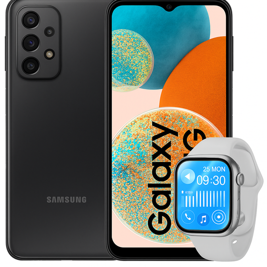 Samsung Galaxy A23 5G 128GB +Hoco Y23 Smart Watch (Combo Deal)