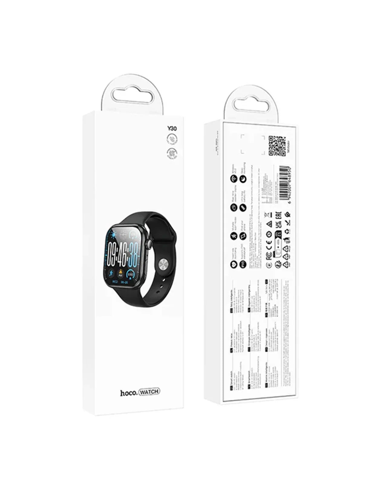 Hoco Smart Watch With Calling Feature (Y30) - Black