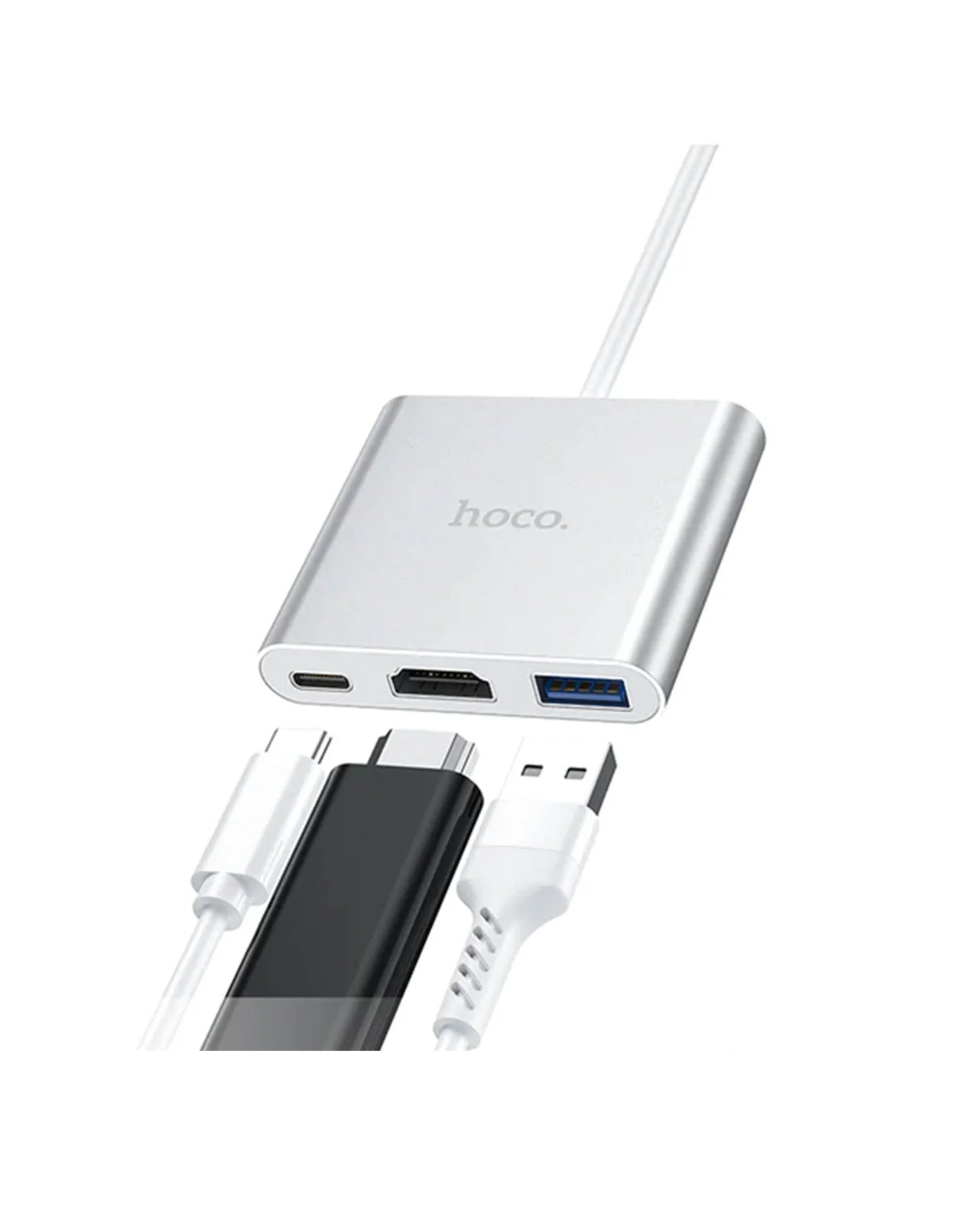 Hoco Premium  Type-C Hub to USB3.0 & HDMI And PD Adapter