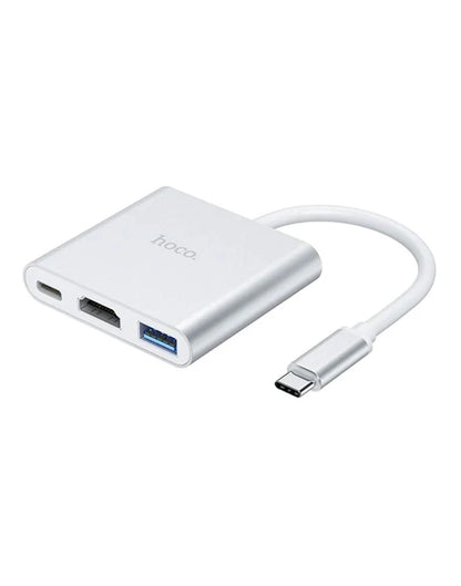 Hoco Premium  Type-C Hub to USB3.0 & HDMI And PD Adapter