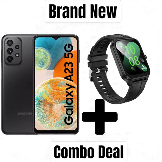 Samsung Galaxy A23 5G 128GB +Hoco Y27 Smart Watch (Combo Deal )