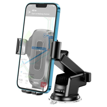 Hoco HW3 Wireless Charging Car Holder , Auto Clamp 15W Fast Charge