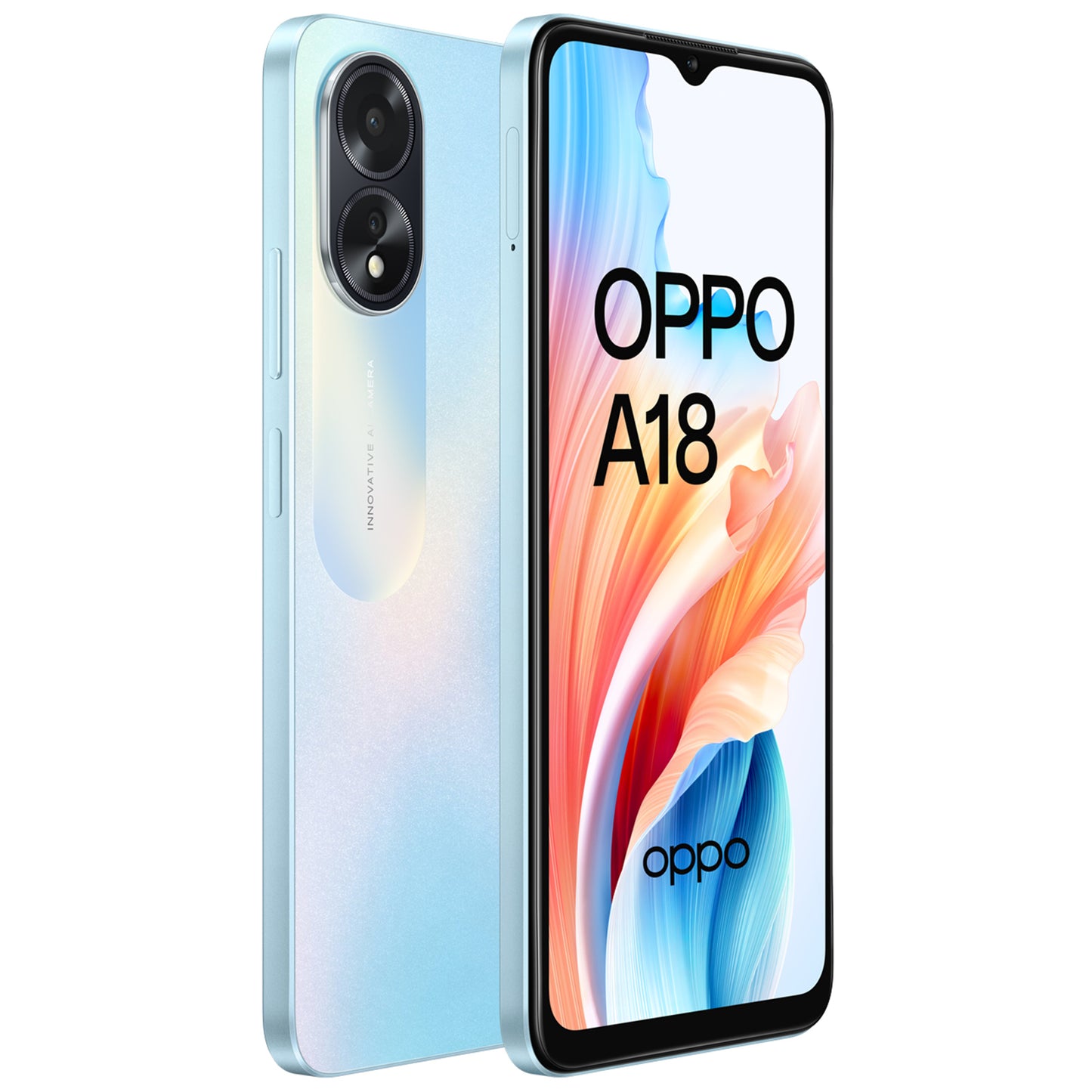 OPPO A18 Dual SIM 4GB+128GB - Glowing Blue ( Brand New )