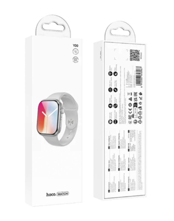 Hoco Smart Watch With Calling Feature (Y30) - Silver