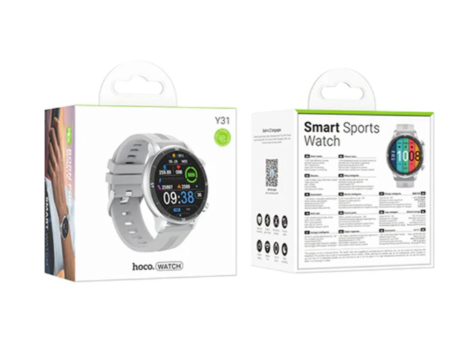 Hoco Y31 Touch Screen Smart Watch – Silver