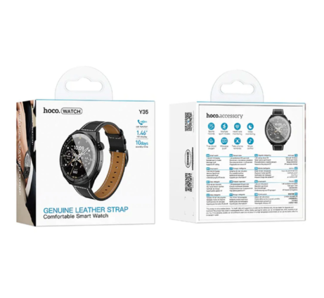 Hoco Smart Watch With Calling Feature (Y35) - Black