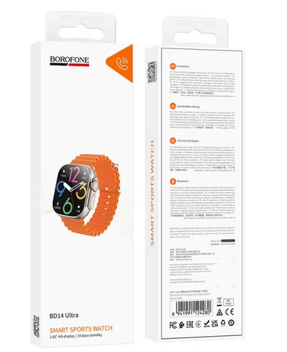 Smart Watch Borofone BD14 ultra With Call Feature - Orange