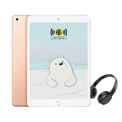 iPad 6 32GB Wi-Fi & Cellular Rose Gold Excellent + Headphone