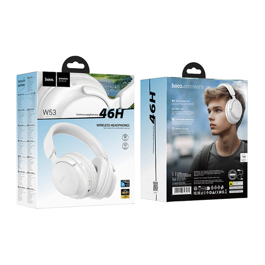 Hoco Premium Bluetooth Headset (Brand New) W53 White