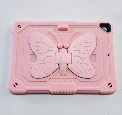 Butterfly Apple iPad Case for iPad 7, iPad 8, iPad 9, iPad Air 3 Pink 10.2 inch