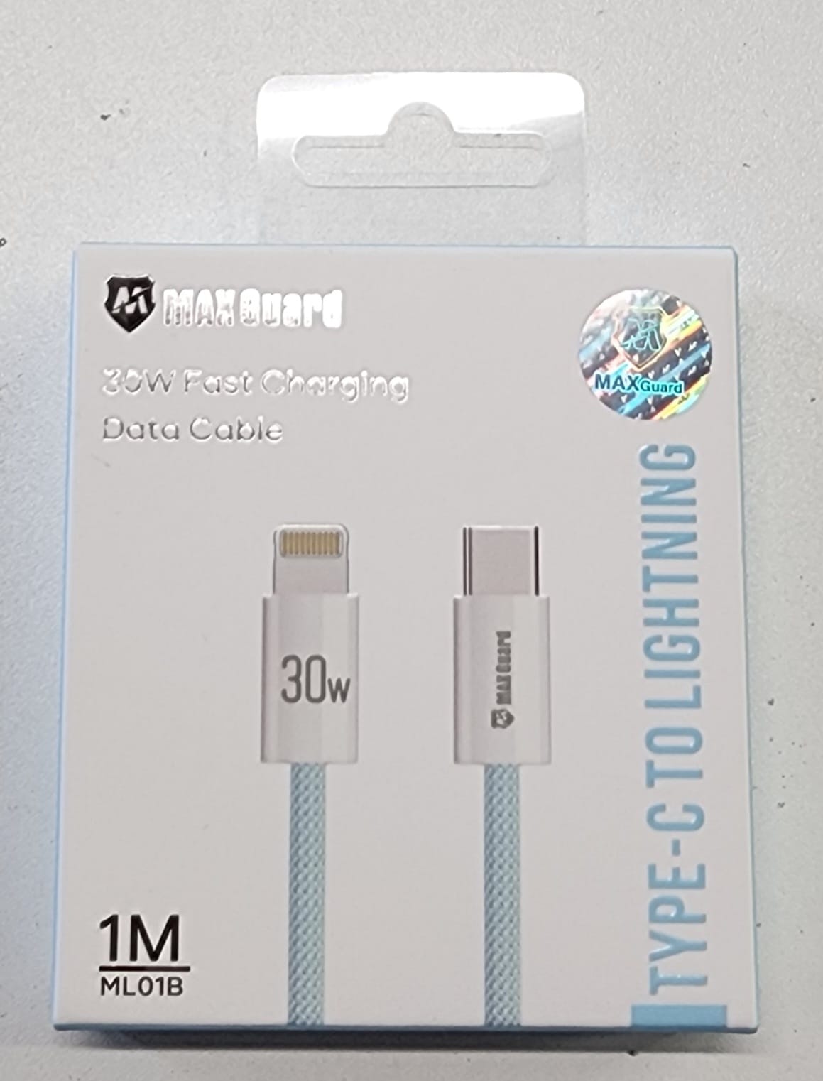 Max Guard 30W Series Type-C To Lighting Cable ML01H Blue