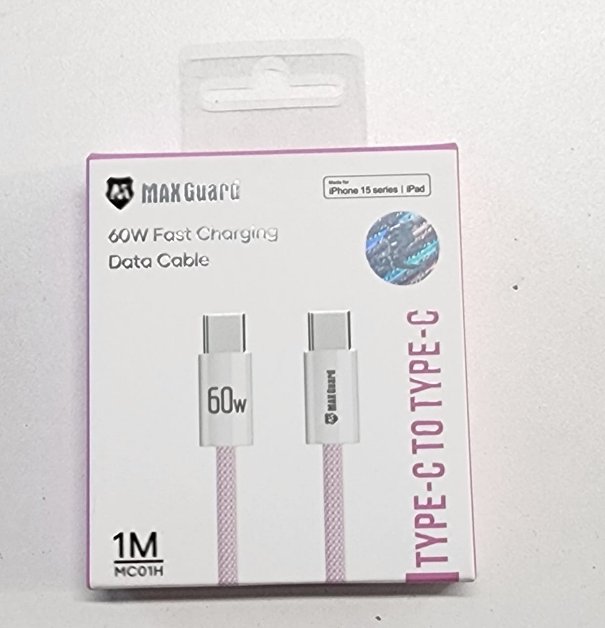 Max Guard 60W Series Type-C To Type-C Cable MC01H Pink