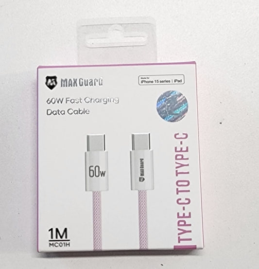 Max Guard 60W Series Type-C To Type-C Cable MC01H Pink