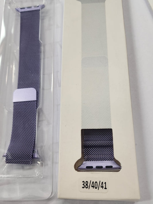 Stainless Steel Magnetic Watch Strap 38 / 40 / 41mm – Violet