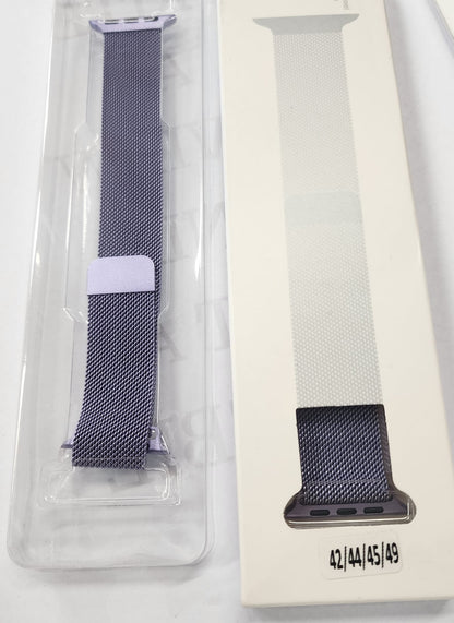 Stainless Steel Magnetic Watch Strap 42 / 44 / 45 / 49mm – Violet
