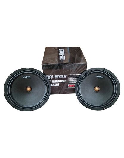 Zeroflex Speakers TKO-W10.0 10" Car Midbass Drivers 180RMS