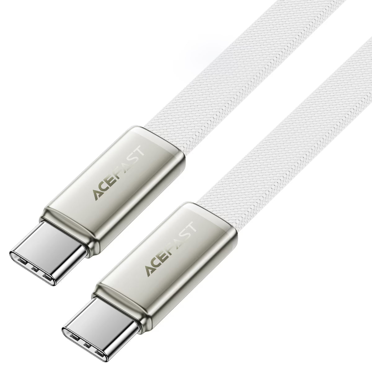 AceFast Ultra-Thin 60W Series Type-C To Type-C Cable white